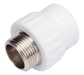 Комбинированная муфта VALFEX PP-R белая, 20х3/4 дюйма НР 10130120 127-0239 