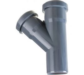 Тройник VALFEX 45 градусов, 50-50, внутренняя канализация 22050050 