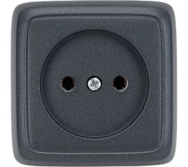 Одноместная розетка HEGEL с изолирующей пластиной, черный РА16-103-08 