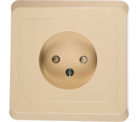 1-местная розетка Schneider Electric СП Этюд 16А без заземления, защитные шторки, крем SchE PC16-002K 