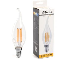 Светодиодная лампа FERON LB-718 Свеча на ветру E14 15W 2700K 38261 
