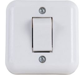 Одноклавишный выключатель ООО Ливны-Электро А1-001 УХЛ 4 белый ВОП 12 