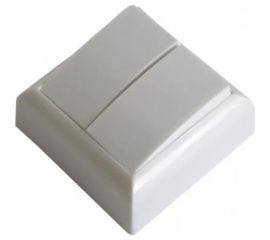 Двухклавишный выключатель APEYRON, полистирол УХЛ4, 250В, 6А, IP2 А56-111 