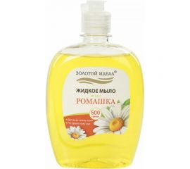 Мыло жидкое 12 шт в упаковке Золотой идеал 500г "Ромашка" флип топ 606784 