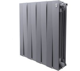 Радиатор Royal Thermo PIANOFORTE 500/Silver Satin - 8 секций 