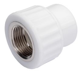 Комбинированная муфта VALFEX PP-R белая, 20х3/4 дюйма ВР 10129120 127-0233 