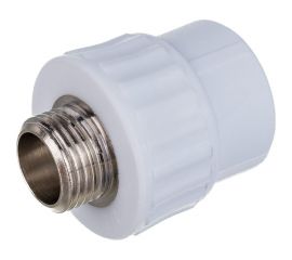 Комбинированная муфта VALFEX PP-R белая, 25х1/2 дюйма НР 10130125 127-0240 