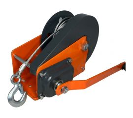 Ручная барабанная лебедка с тормозом Magnus Profi LRT-1100 1100 кг, канат 10 м SZ059381 