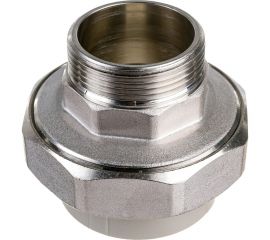 Комбинированная муфта VALFEX PP-R серая, разъемная Дн50х1 1/2 НР 10156040Г 127-0351 