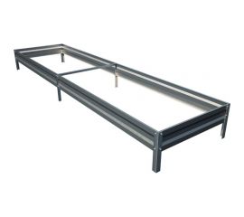 Оцинкованная грядка ГеоПлатБорд 1x3 м, высота 20 см 5931320 