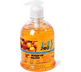 Жидкое мыло 1-2-Pro с дозатором, персик, 500 мл МПД-05 
