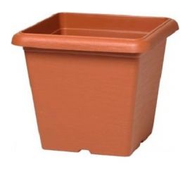 Квадратное кашпо PLASTECNIC S.p.A. 7105495007 TERRAE SQUARE 48х48х40.7 см, 56 л, терракотовое 063156 