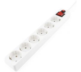 Сетевой фильтр 5м 6р белый Гарнизон EHW-15 