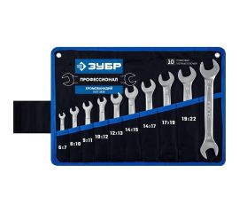 Набор рожковых гаечных ключей 10 шт 6 - 24 мм Зубр 27010-H10_z01 