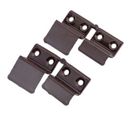 Пластиковый держатель для москитной сетки KOMFORT Москитные системы коричневый Комплект 4 шт ДП00617 