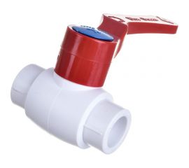 Шаровой кран Blue Ocean полипропиленовый (шар - PPSU) для агрессивных сред - 20 PPRF/BV/PPR/HW-2(W)-20 