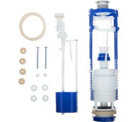 Сантехническая арматура РемоКолор 2-х уровневая, универсальный клапан, нижняя подводка, белая кнопка 61-0-026 