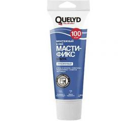 Монтажный клей QUELYD Мастификс Ультра прозрачный, туба, 250 мл 50010078 