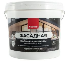Фасадная краска для древесины Neomid 9 л БАЗА С Н-КраскаФас-9-БазС 