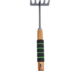 Рыхлитель с 5 зубьями, деревянной ручкой и мягкой накладкой Gigant GVER-04 