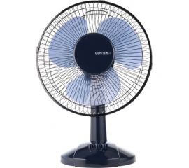 Настольный вентилятор Centek голубой 25Вт, решетка-сетка 27см, лопасти 23 см, 2 скорости CT-5006 Blue 