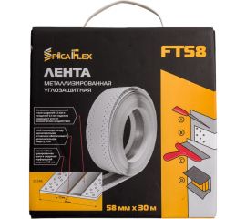 Металлизированная углозащитная лента для гипсокартона Spica 58 мм, 30 м СХ0043 
