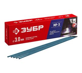 Электроды сварочные ЗУБР МР-3, с рутиловым покрытием, 3х350 мм, 5 кг 40015-3.0 