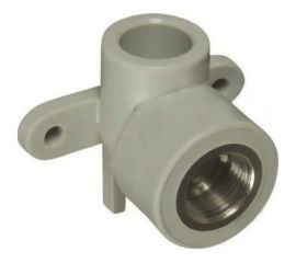 Угольник комбинированный с креплением, внутренняя резьба VALFEX PP-R серый, 25 мм х1/2"" 10120025Г 127-0484 