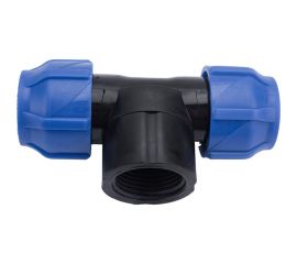 Компрессионный переходной тройник VALFEX ПНД, с внутренней резьбой, 25-1""-25 1210012510025 