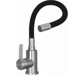 Смеситель для кухни WISENT с гибким изливом из нержавеющей стали 74004-02 