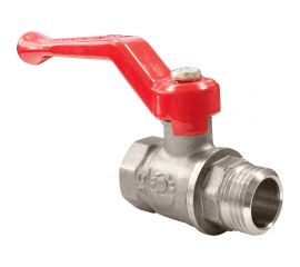 Шаровой кран для воды VALFEX OPTIMA латунный 3/4"" ВР/НР рычаг, никелированный 11Б27фт1М VF.215.NLR1.034.Bir 