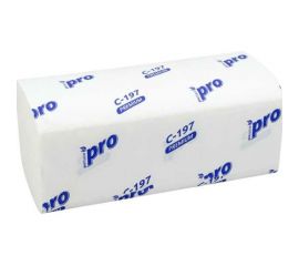 Бумажное полотенце Protissue листовое 2-сл 200 лист/уп 210x230 мм v-сложения белое Г-С197 