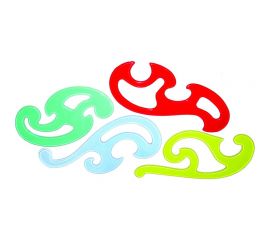 Лекала РАНТИС 4 шт, прозрачные РНЛ01 