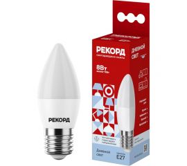 Светодиодная лампа РЕКОРД LED B37-U 8W Е27 4000К 25041 