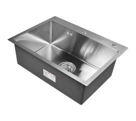 Кухонная мойка из нержавеющей стали WISENT 6045 с коландером и дозатором KW36045 