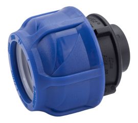 Компрессионная соединительная муфта VALFEX ПНД, с внутренней резьбой, 50x1"" 121001250100 