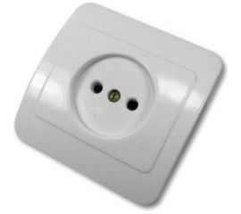 Розетка ООО Ливны-Электро РС 10-008 , белая РСф 824 