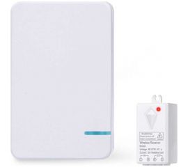 Беспроводной выключатель GRITT Practic SX 1-клавишный, белый, комплект: 1 выключатель IP67, 1 радиореле 220В 11104 