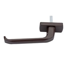 Оконная металлическая ручка Дверной Страж hr (коричневая) ДС42150 