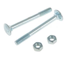 Мебельный болт с гайкой Невский Крепеж DIN 603, оцинк., М6x30, 10 шт. 801056 