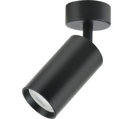 Накладной поворотный светильник truEnergy GU10 D55xH100мм IP20 чёрный/алюминий 21331 