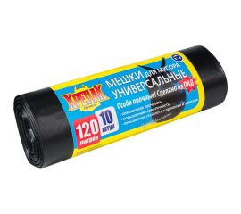 Мешки для мусора Особо прочные ПВД 120 л, 10 шт Крепак 10269 