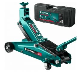 Подкатной домкрат KRAFTOOL SUV с высоким подъемом 3т, 190-530мм в кейсе 43458-3-K 