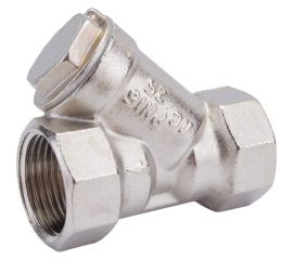 Сетчатый фильтр для воды VALFEX 1"" ВР/ВР никелированная латунь, под пломбу 46Б5фт1 VF.192.LN0.100.Bir 