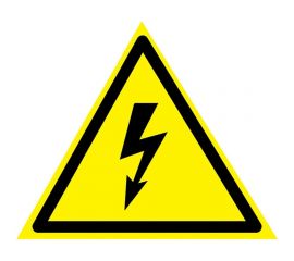 Наклейка знак электробезопасности REXANT Опасность поражения электротоком 160x160x160 мм 5 шт 56-0006-5 