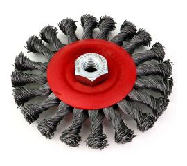 Щетка дисковая жгутовая для УШМ 125x12 мм, M14, проволока сталь 0.5 мм SIT 506 