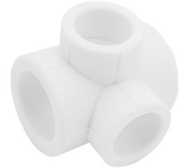 Крестовина VALFEX PP-R белая, 2-плоскостная, 32х25 мм 10118132 127-8213 