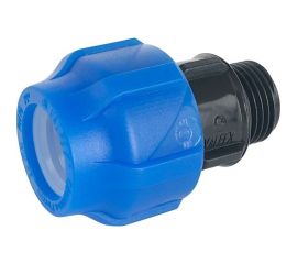 Компрессионная соединительная муфта VALFEX ПНД, с наружной резьбой, 40x1 1/4"" 121001140114 