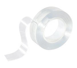 Двусторонняя многоразовая клейкая нано-лента PARK прозрачный, 2 м 103909 