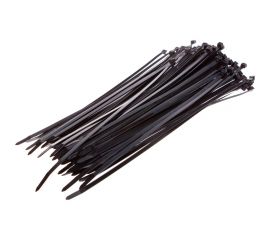 Монтажный пластиковый хомут Энкор 4,8x300 черный 100шт 29974 